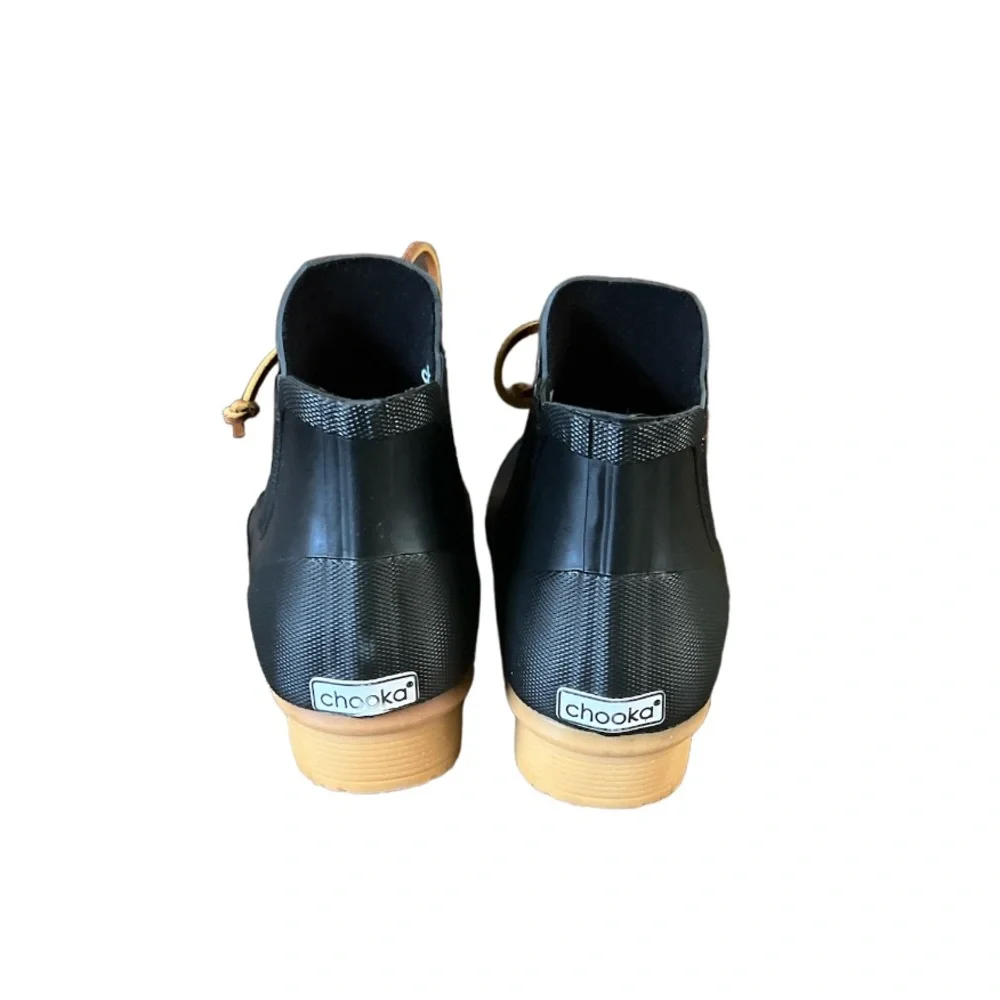 Chooka Women's Classic Tie Waterproof Bootie Rain Boot